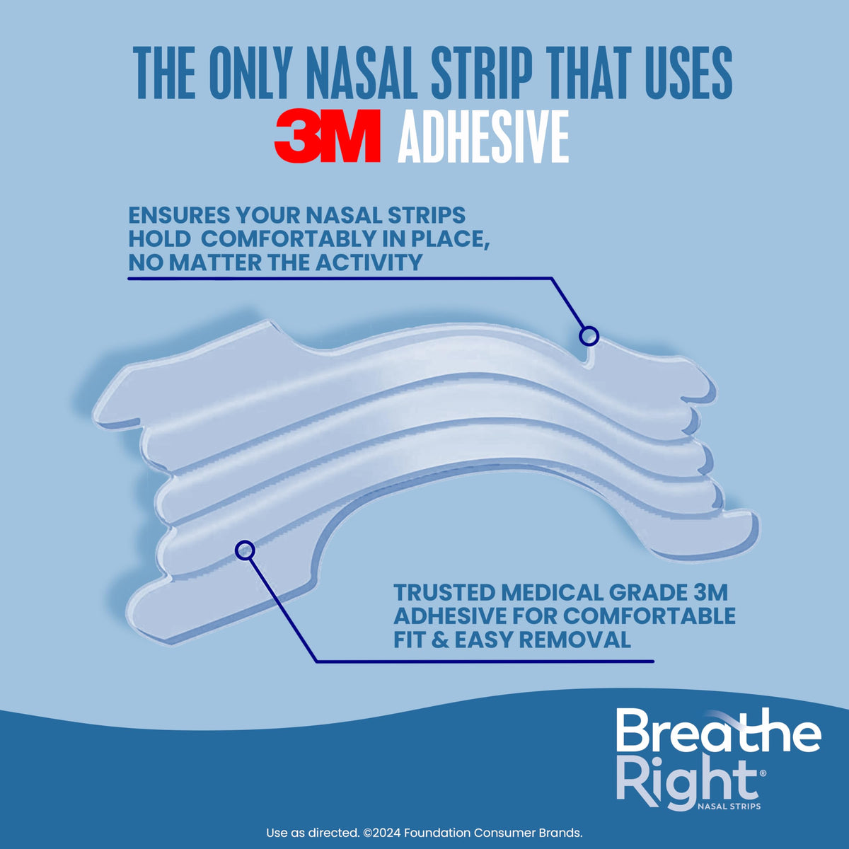 Breathe Right Nasal Strips, Extra Strength, Clear, Sensitive Skin, Drug-Free Snoring Solution & Nasal Congestion Relief Caused by Colds & Allergies, Nightly Sleep, 26 Count 🍁 All In One Marketplace Canada