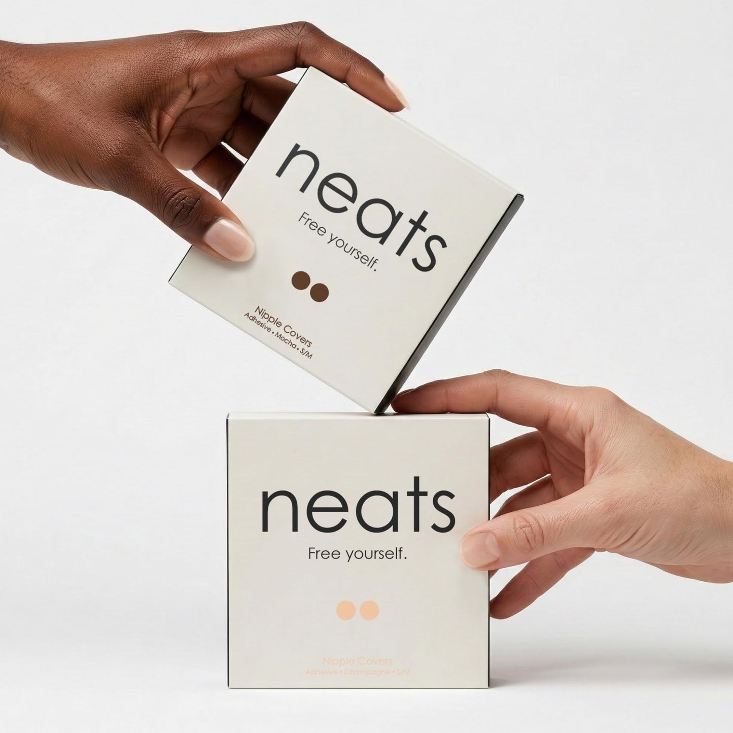 NEATS Nipple Covers for Women, Reusable & Hypoallergenic Nipple Pads, Adhesive Silicone Pasties Bra Champagne 🍁 All In One Marketplace Canada