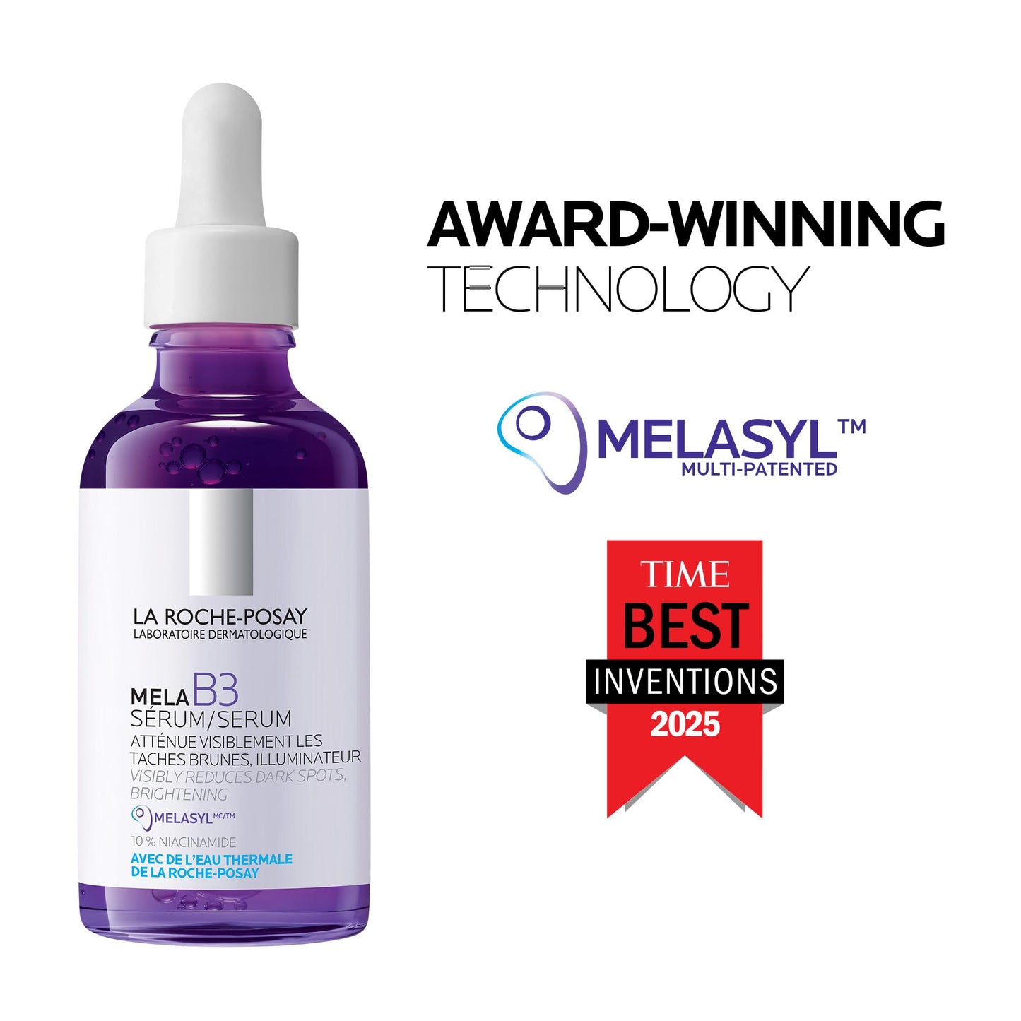 La Roche-Posay Mela B3 Face Serum Powered by Melasyl & Niacinamide, Visibly Improve Appearance of Skin Tone & Texture. Developed for All Skin Tones, Safe for Sensitive Skin, 50mL 🍁 All In One Marketplace Canada
