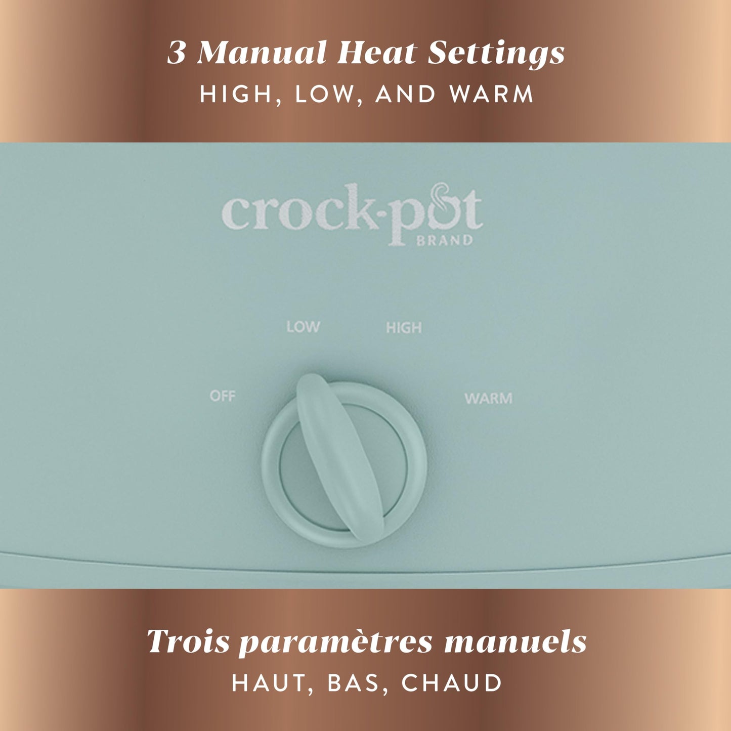 Crock-Pot Design Series 4.5-Quart Manual Slow Cooker, Ocean Fog Green 🍁 All In One Marketplace Canada
