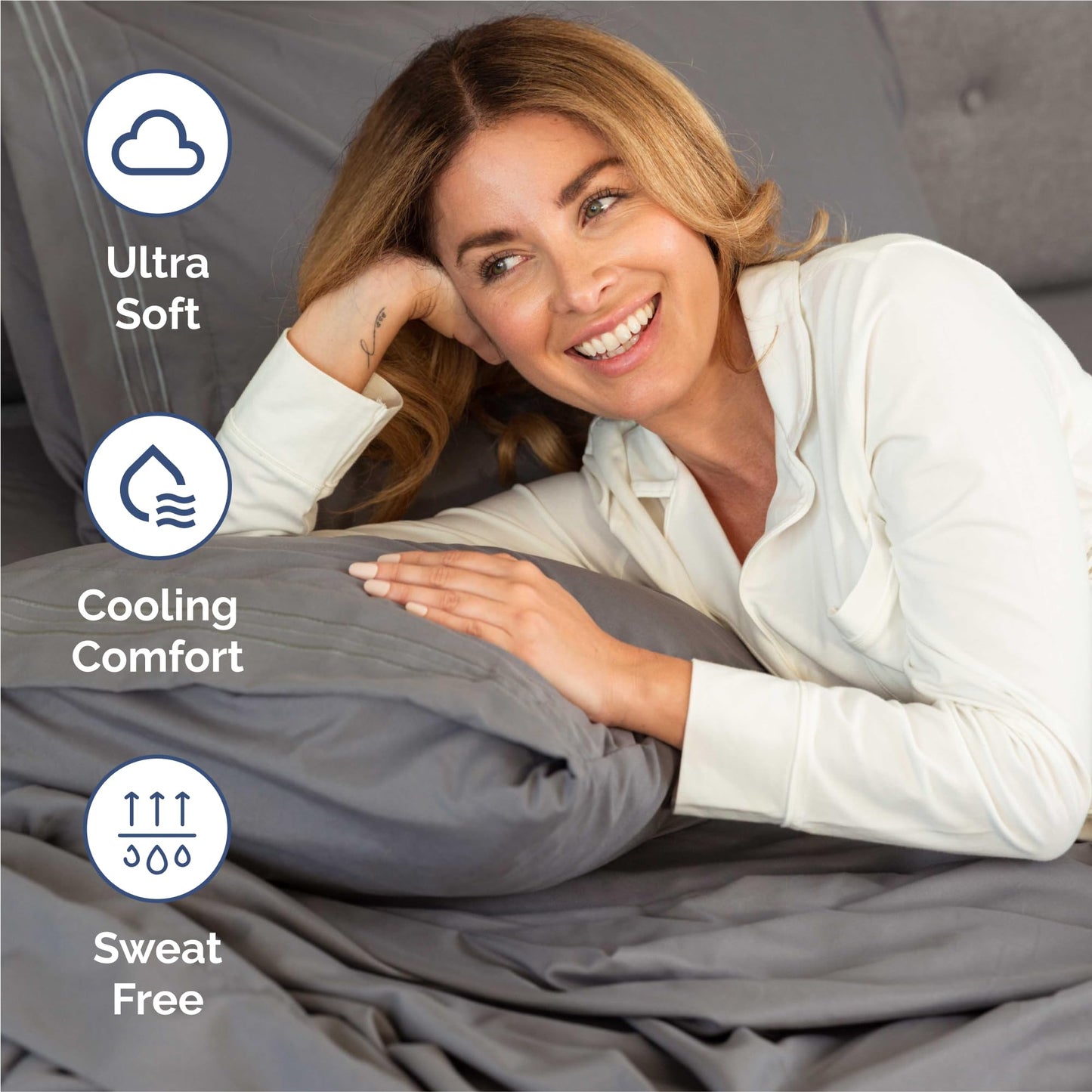 King Size 4 Piece Sheet Set - Comfy Breathable & Cooling Sheets - Hotel Luxury Bed Sheets for Women & Men - Deep Pockets, Easy-Fit, Extra Soft & Wrinkle Free Sheets - Dark Grey Oeko-Tex Bed Sheet Set 🍁 All In One Marketplace Canada