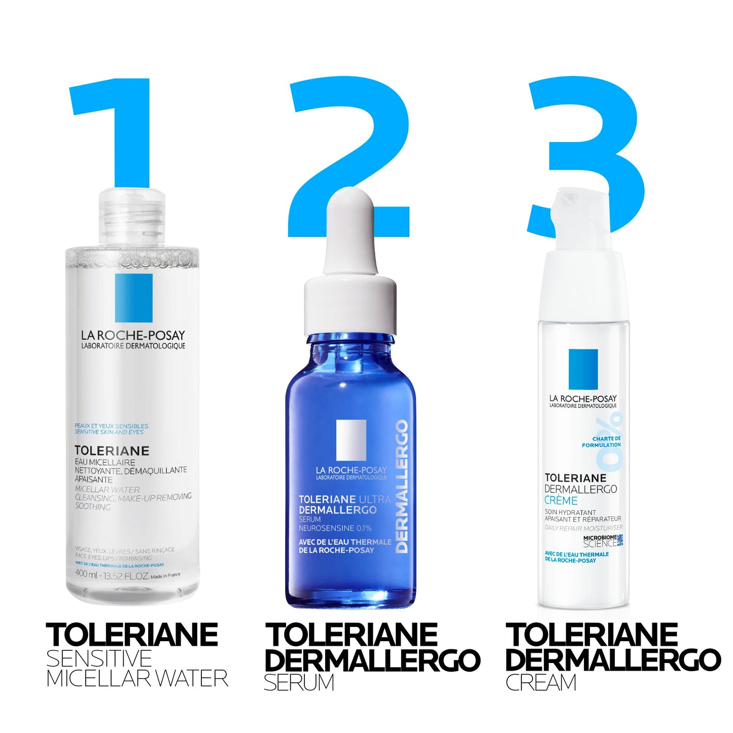 La Roche Posay Toleriane Micellar Water for Ultra Sensitive Skin, Cleanses and Removes Makeup, formulated with Glycerin & Thermal Spring Water, Hypoallergenic, Recommended by Dermatologists, 400ml 🍁 All In One Marketplace Canada
