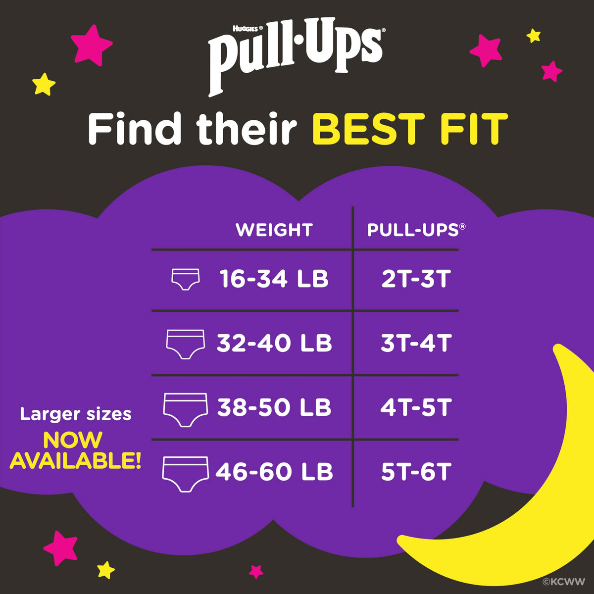 Pull-Ups Girls' Night-Time Potty Training Pants, 4T-5T, 92 Ct (38-50 lbs) 🍁 All In One Marketplace Canada