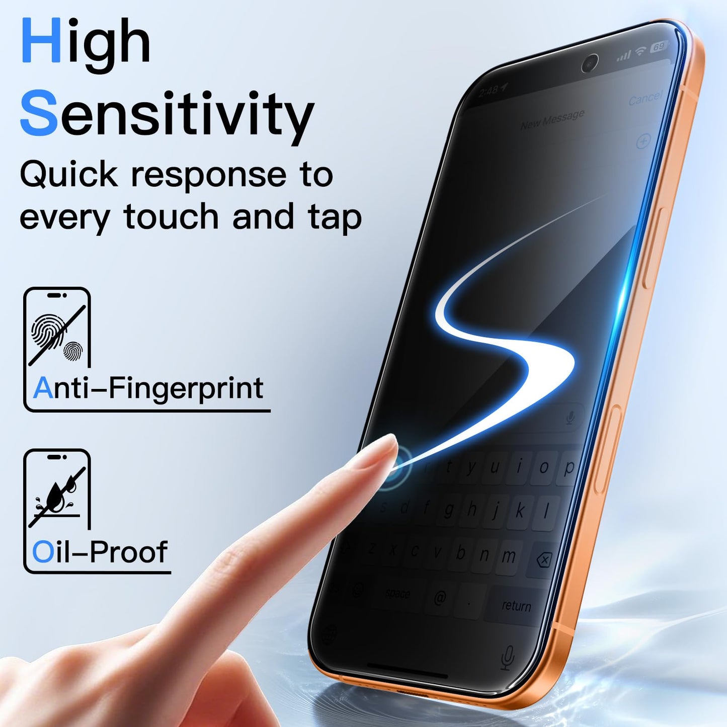 JETech Privacy Screen Protector for iPhone 17 Pro Max 6.9-Inch with Camera Lens Protector, Anti-Spy Tempered Glass Film, Easy Installation Tool, 2-Pack Each 🍁 All In One Marketplace Canada