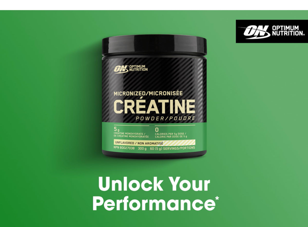 Optimum Nutrition 100% Pure Creatine Monohydrate Micronized Powder, Unflavored, 300g - 60servings (packaging may vary) 🍁 All In One Marketplace Canada