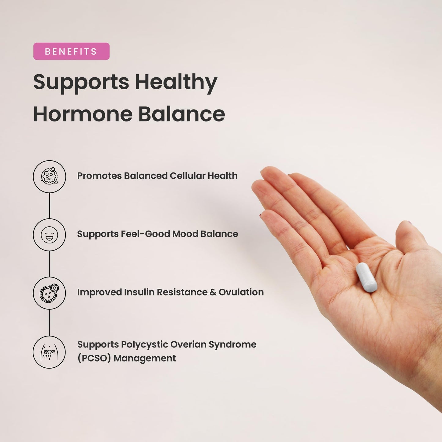 Inositol Supplement for Women | 180 Count | Myo & D-Chiro Inositol 2000 mg + 50 mg, Ideal 40:1 Ratio | Hormone Balance Support | PCOS & PMOS Supplement for Women | Menstrual Cycle & Ovarian Health Support 🍁 All In One Marketplace Canada