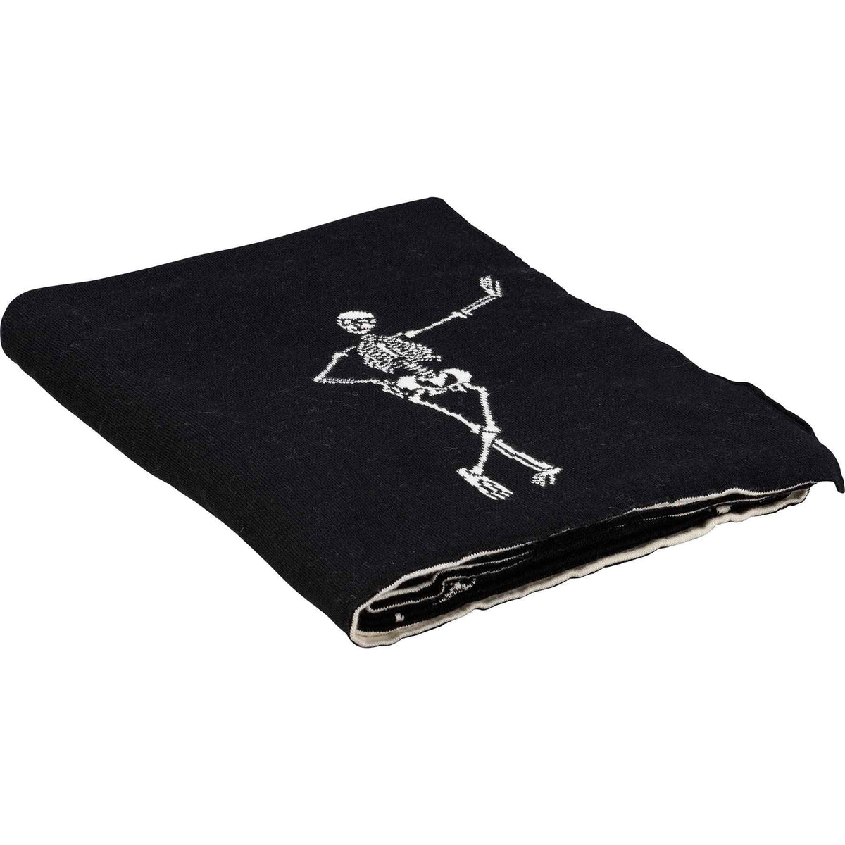 Primitives by Kathy Halloween Themed Skeletons Decorative Throw Blanket
