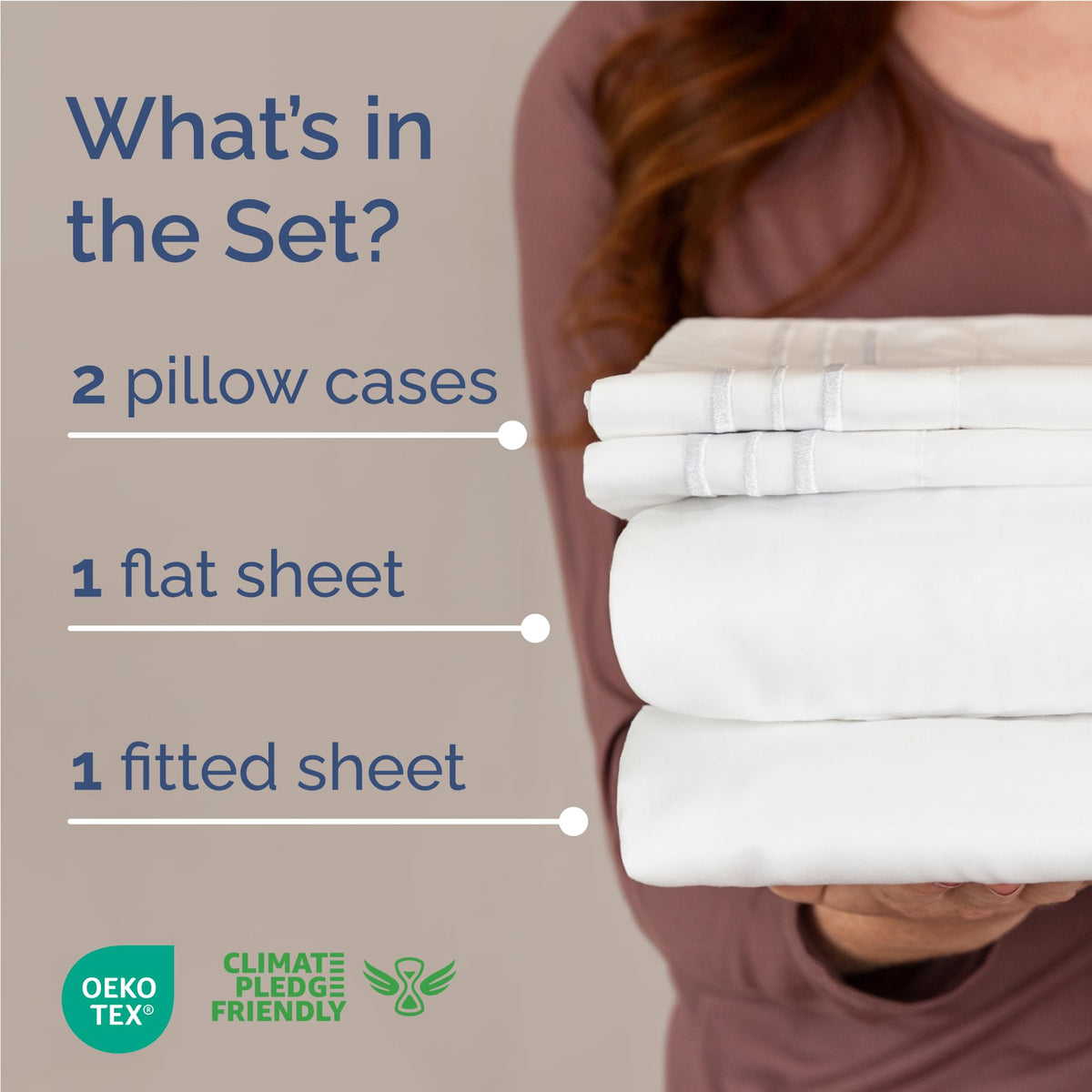 Full Size 4 Piece Sheet Set - Comfy Breathable & Cooling Sheets - Hotel Luxury Bed Sheets for Women & Men - Deep Pockets, Easy-Fit, Extra Soft & Wrinkle Free Sheets - White Oeko-Tex Bed Sheet Set 🍁 All In One Marketplace Canada