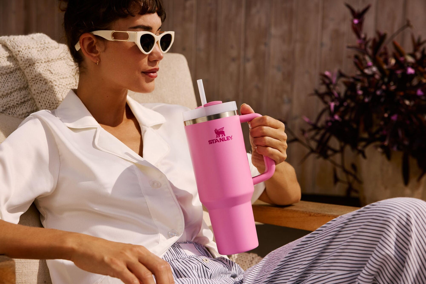 STANLEY Quencher H2.0 Tumbler with Handle and Straw 40 oz | Flowstate 3-Position Lid | Cup Holder Compatible for Travel | Insulated Stainless Steel Cup | BPA-Free | Purple Dust 🍁 All In One Marketplace Canada
