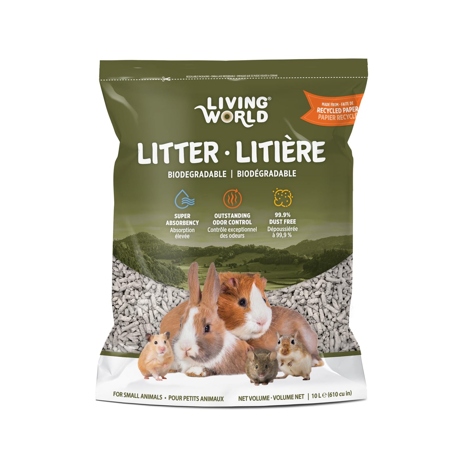 Living World Biodegradable Small Animal Litter, 10 L (610 cu in) 🍁 All In One Marketplace Canada