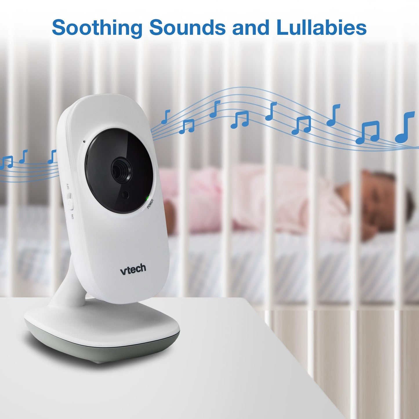 VTech VM819 Baby Monitor, 2.8” Screen, Night Vision, 2-Way Audio, Temperature Sensor and Lullabies, Secure Transmission No WiFi 🍁 All In One Marketplace Canada