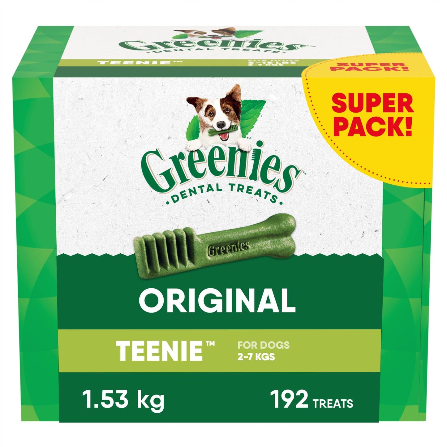 GREENIES Dog Treats Original Teenie Natural Dental Care, (192 Treats) 54oz. Pack 🍁 All In One Marketplace Canada