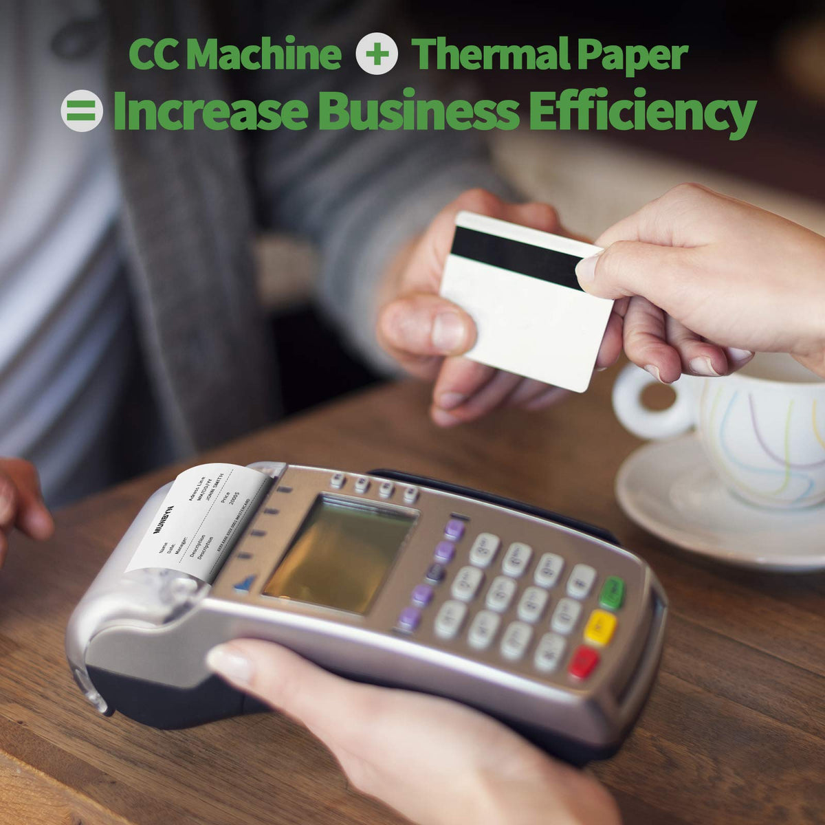 MUNBYN Thermal Paper Roll 2-1/4" x 50' ft, 50 Rolls BPA Free Receipt Paper, 2.25 x 50 ft Thermal Printer Paper Fits 58mm Mini Thermal POS Printer & Square Terminal Credit Card Machines 🍁 All In One Marketplace Canada