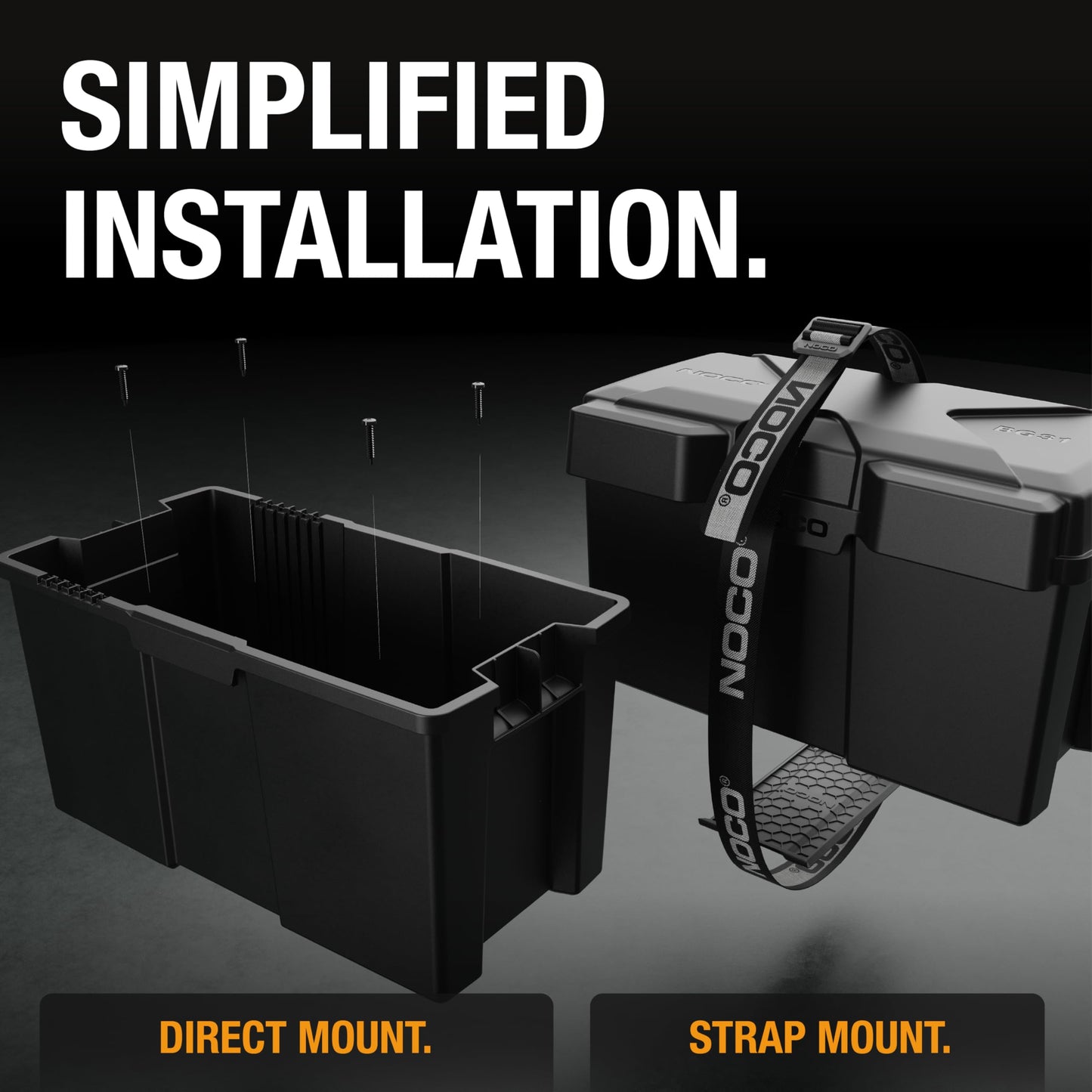 NOCO Snap-Top BG31 Battery Box, Group 24-31 12V Battery Box for Marine, Automotive, RV, Boat, Camper and Travel Trailer Batteries 🍁 All In One Marketplace Canada