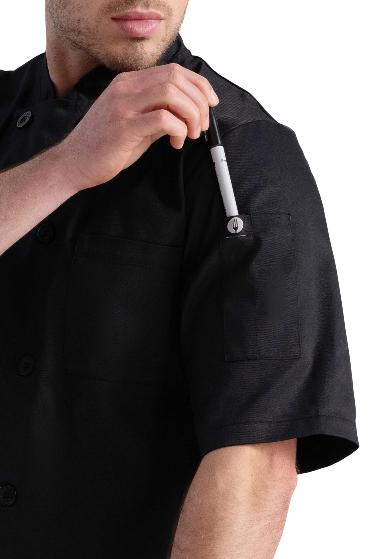 Chef Works Unisex Volnay Chef Coat, Black - New, Medium 🍁 All In One Marketplace Canada