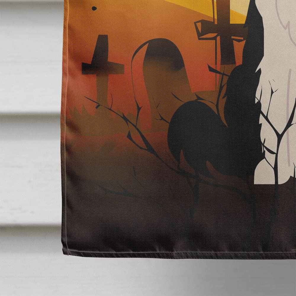 Caroline's Treasures BB4384CHF Halloween Border Collie Black White Canvas House Size Flag, Large, Multicolor
