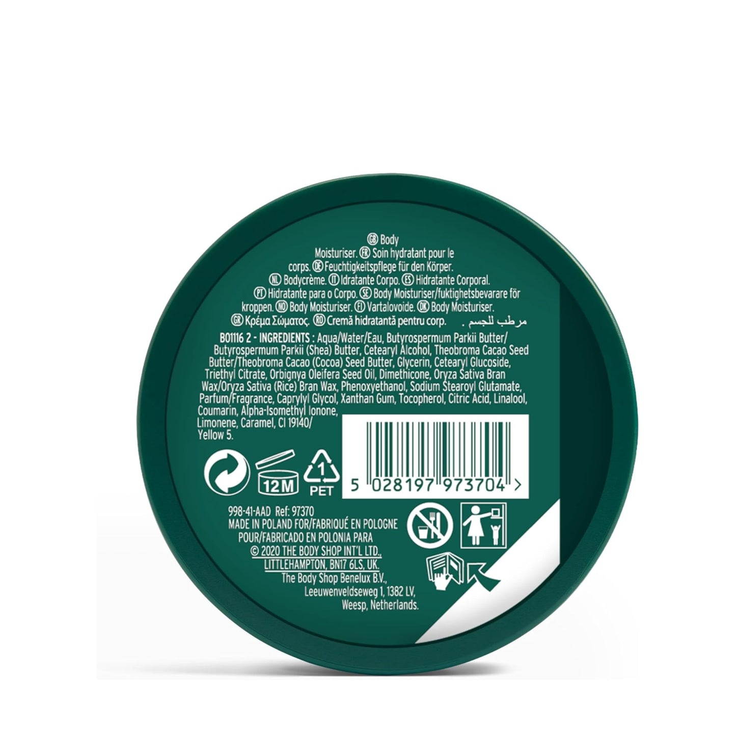 The Body Shop Shea Body Butter for Very Dry Skin | Ultra-Rich Moisturizer with Raw Shea Butter | 96 Hour Hydration, 200ml 🍁 All In One Marketplace Canada