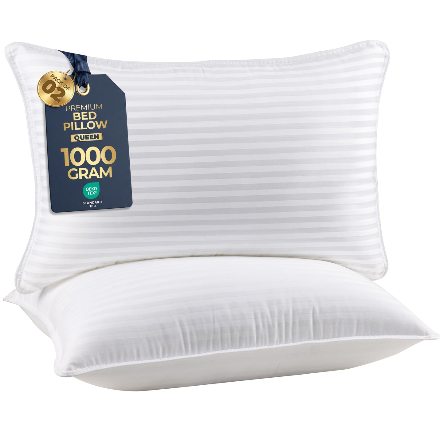 Utopia Bedding Pillows Queen Size 2 Pack – Soft, Supportive Hotel Quality Bed Pillow, Down Alternative Cooling Pillow for Side, Back or Stomach Sleepers, Premium Queen Pillows 🍁 All In One Marketplace Canada