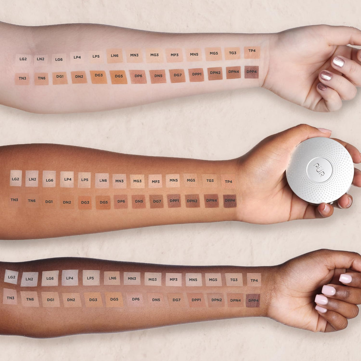 PÜR MINERALS 4-in-1 Pressed Mineral Makeup Powder Foundation with SPF 15 - Concealer & Finishing Compact Pressed Powder for Face - Buildable Medium to Full Coverage Foundation Powder (Blush Medium) 🍁 All In One Marketplace Canada