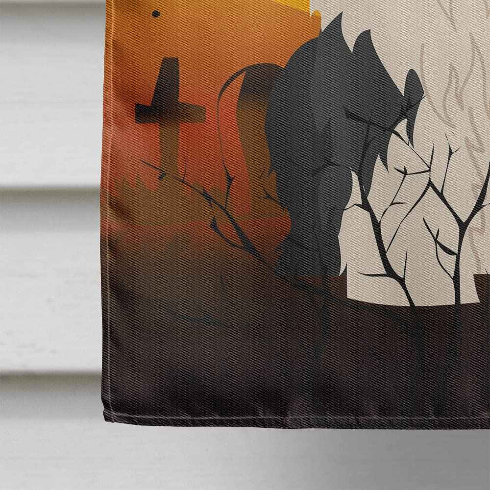 Caroline's Treasures BB4362CHF Halloween Old English Sheepdog Flag Canvas House Size, Large, Multicolor
