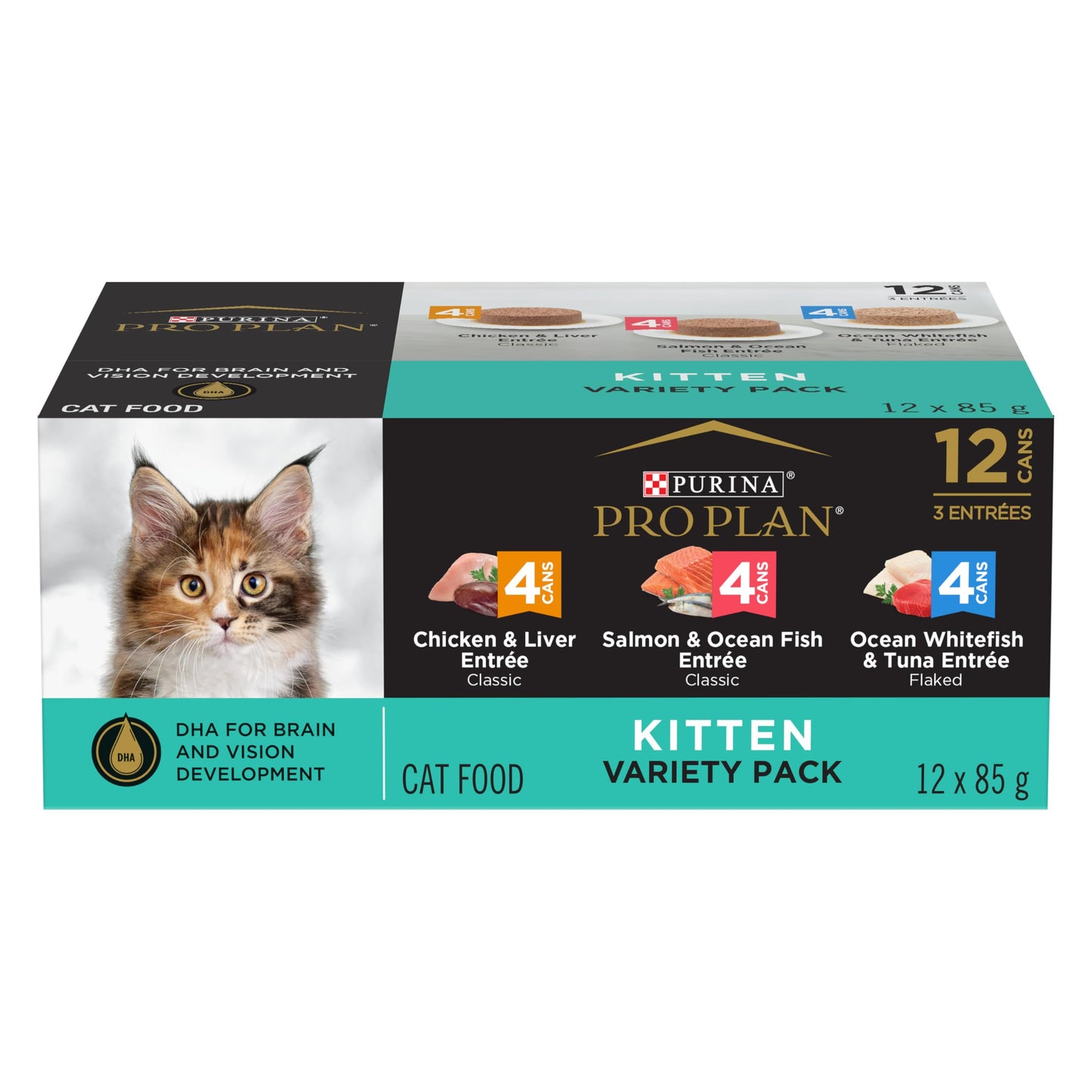 Purina Pro Plan Wet Cat Food, Development Kitten Variety Pack - 85 g x 12 (2 Pack) 🍁 All In One Marketplace Canada