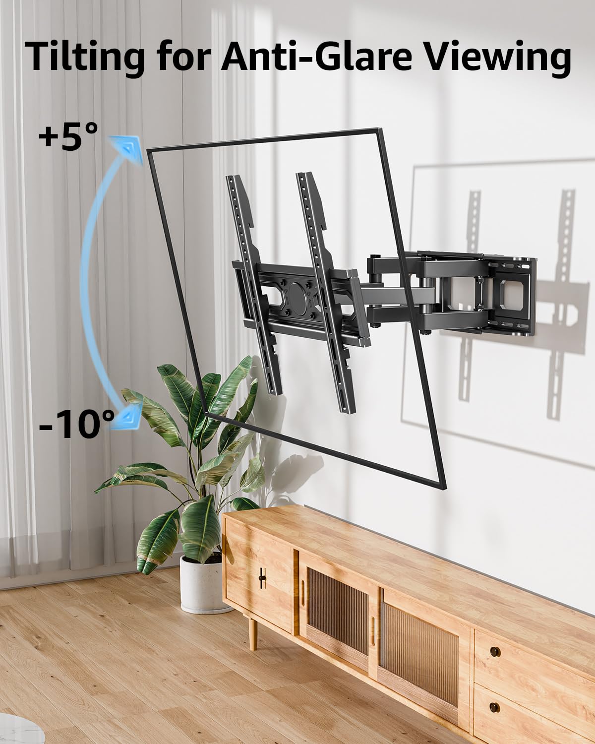 MOUNTUP TV Wall Mount for 26-65 Inch Flat Curved LED LCD Screen TVs Full Motion TV Mount, Tilt Swivel Extension Wall Mount TV Bracket with Dual Articulating Arms, Max VESA 400x400mm, Holds up to 99lbs 🍁 All In One Marketplace Canada