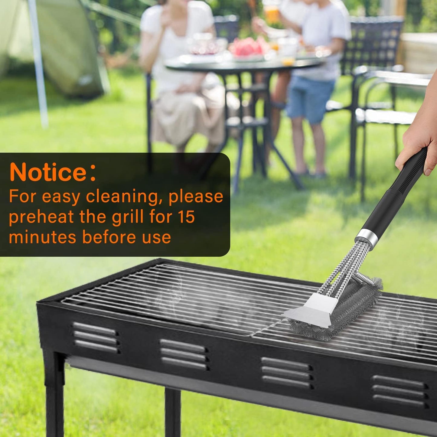 2 Packs BBQ Grill Brush, BBQ Brush Cleaner for Grill, Stainless Steel BBQ Cleaning Brush with Scraper, BBQ Accessories Suitable for Gas, Charcoal, Infrared & Barbecue Grill 🍁 All In One Marketplace Canada