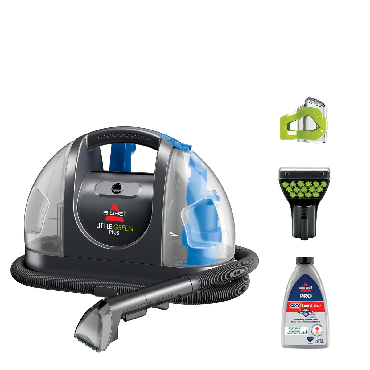 BISSELL - Portable Carpet Cleaner - Little Green Carpet & Upholstery Machine - 48oz Capacity with Stain Brush and self-Cleaning Hydro-Rinse Tool for Home and Automotive use 🍁 All In One Marketplace Canada
