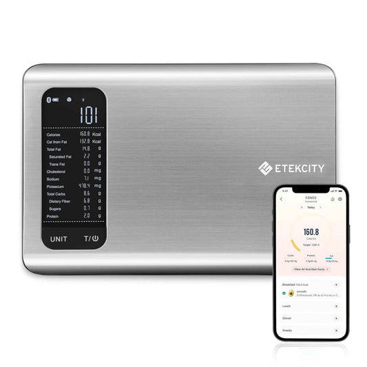 Etekcity Smart Food Nutrition Kitchen Scale, Digital Grams and Ounces for Weight Loss, 19 Facts Tracking, Baking, Cooking, Portion Control, Macro, Keto, 11 Pounds-Large, 304 Stainless Steel 🍁 All In One Marketplace Canada