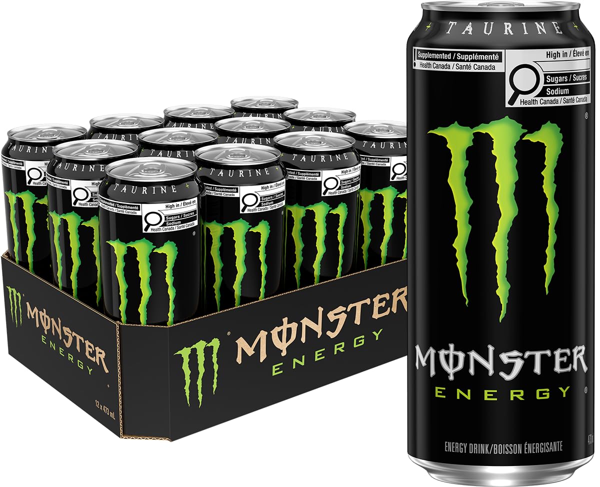 MONSTER ENERGY, Original, 473 mL Cans (12 Pack) – Energy Drink 🍁 All In One Marketplace Canada