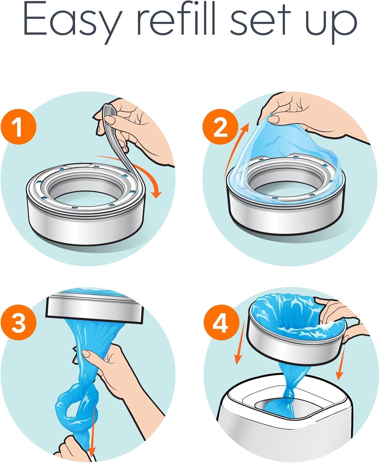 Diaper Genie Diaper Pail System Refills, 3 pack blue 🍁 All In One Marketplace Canada