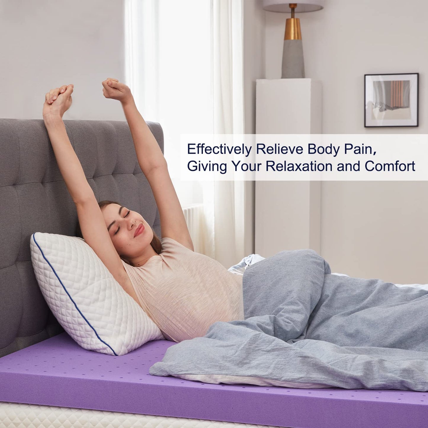 SINWEEK 2 Inch Twin Size Gel Memory Foam Mattress Topper 🍁 All In One Marketplace Canada