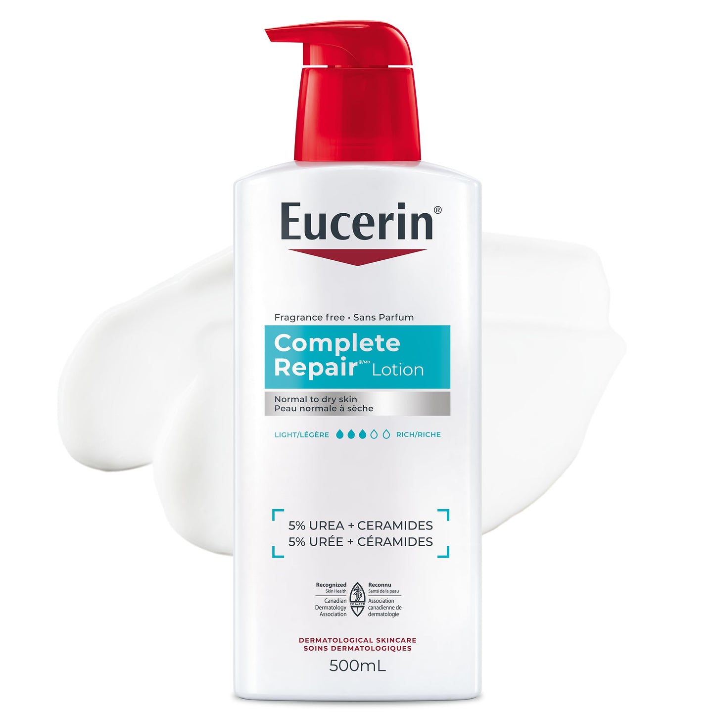 Eucerin Complete Repair Moisturizing Lotion with 5% Urea and Ceramides for Dry Skin, 500 mL 🍁 All In One Marketplace Canada