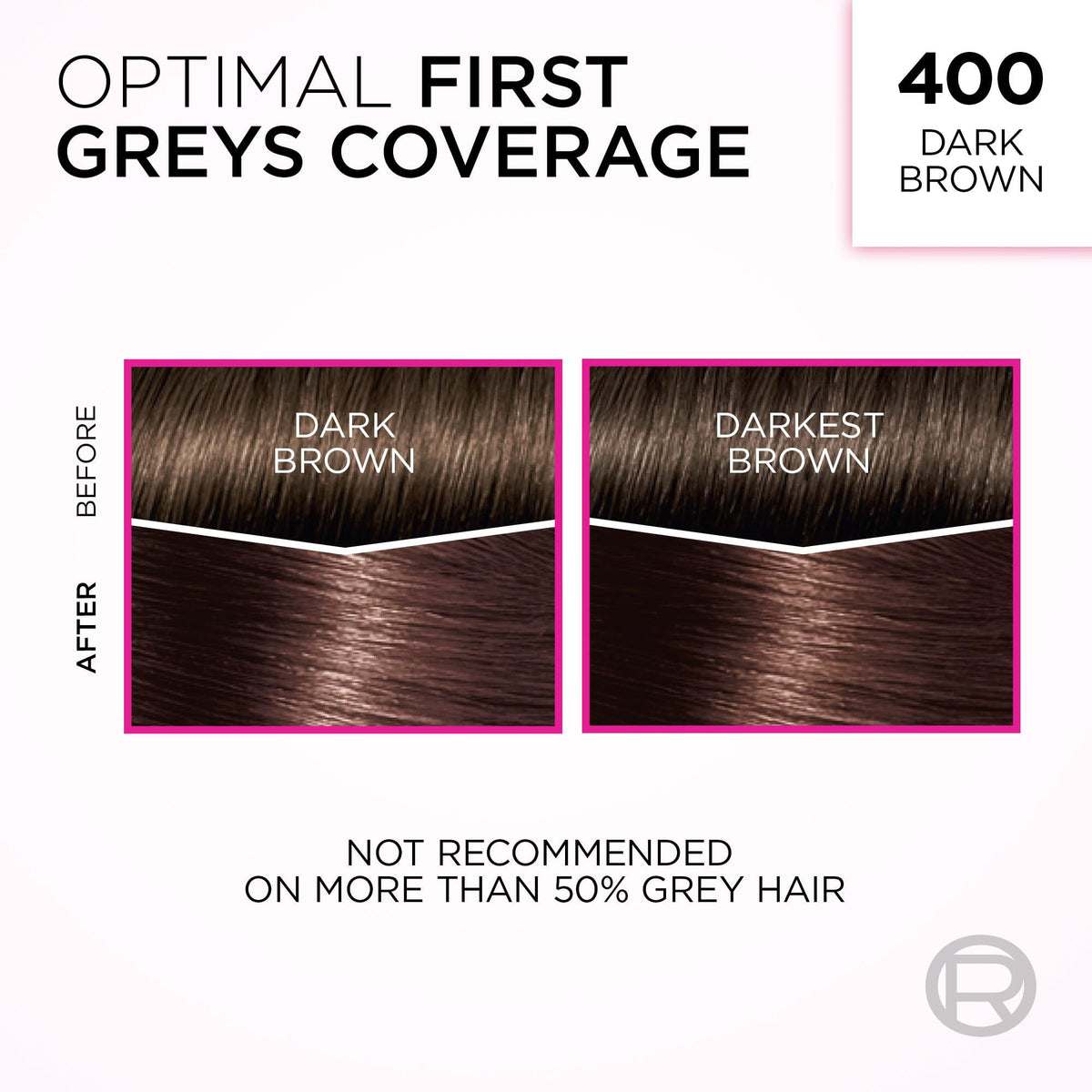 L'Oréal Paris Casting Crème Gloss Hair Dye, 400 Dark Brown, Semi permanent Hair Color with Hair Gloss, 1 Kit (Pack of 2) 🍁 All In One Marketplace Canada