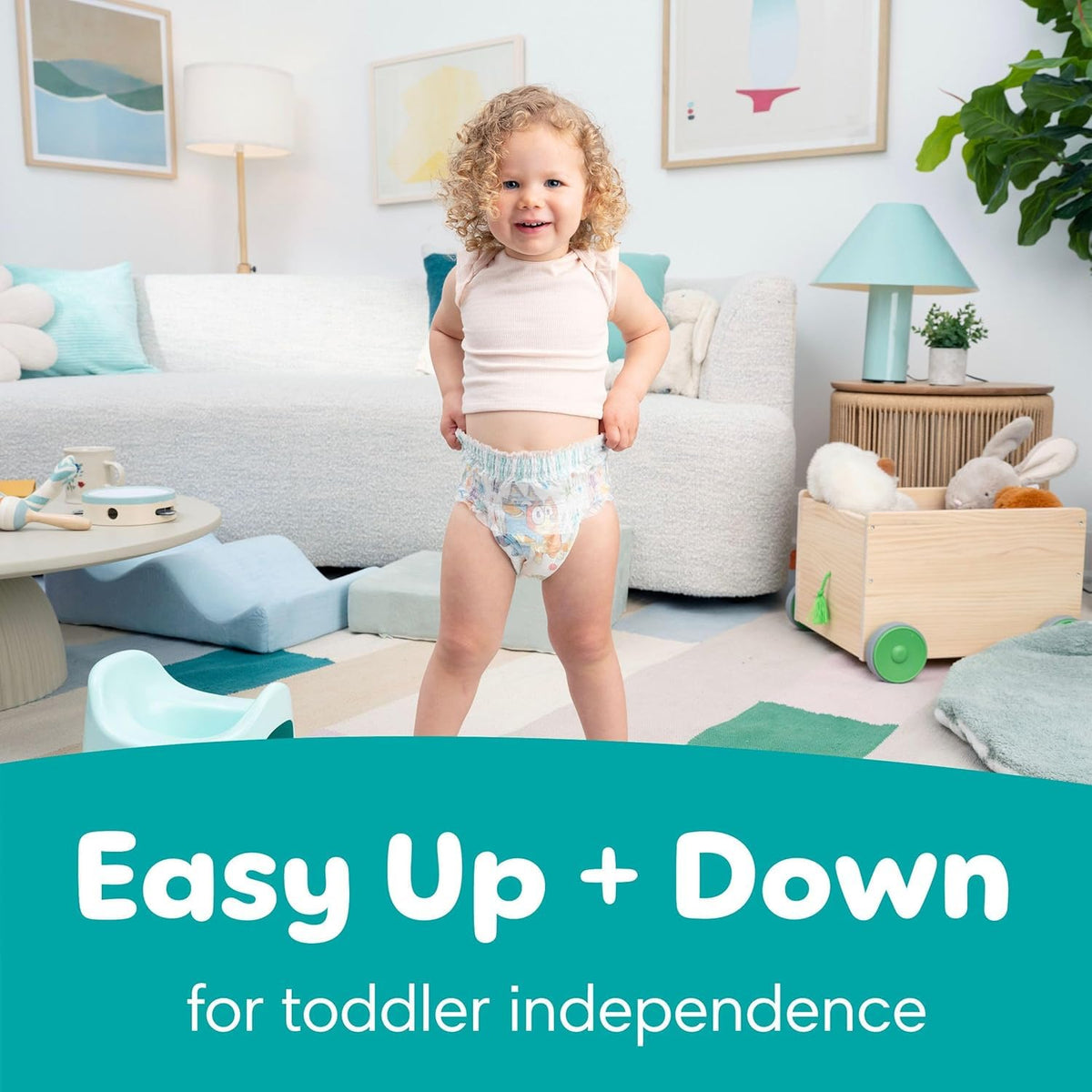 Pampers Easy Ups Girls & Boys Potty Training Pants, Size 6 (4T5T), Bluey Absorbent Training Underwear, Up to 100% Leakproof Day and Night, Hypoallergenic, 1 Pack (Count of 104) 🍁 All In One Marketplace Canada