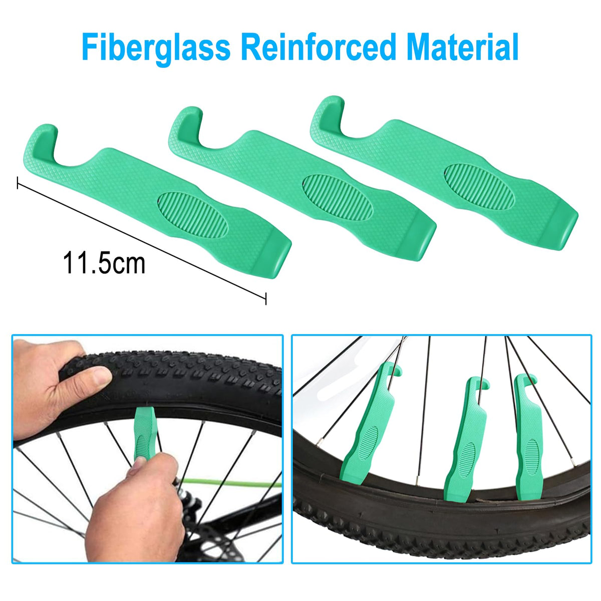 CHUMXINY Bike Repair Kit, 16-in-1 Tool, 120Psi Mini Bicycle Pump, Bicycle Tire Patch Kit, Blue Aluminum Alloy, for Mountain & Road Bikes 🍁 All In One Marketplace Canada