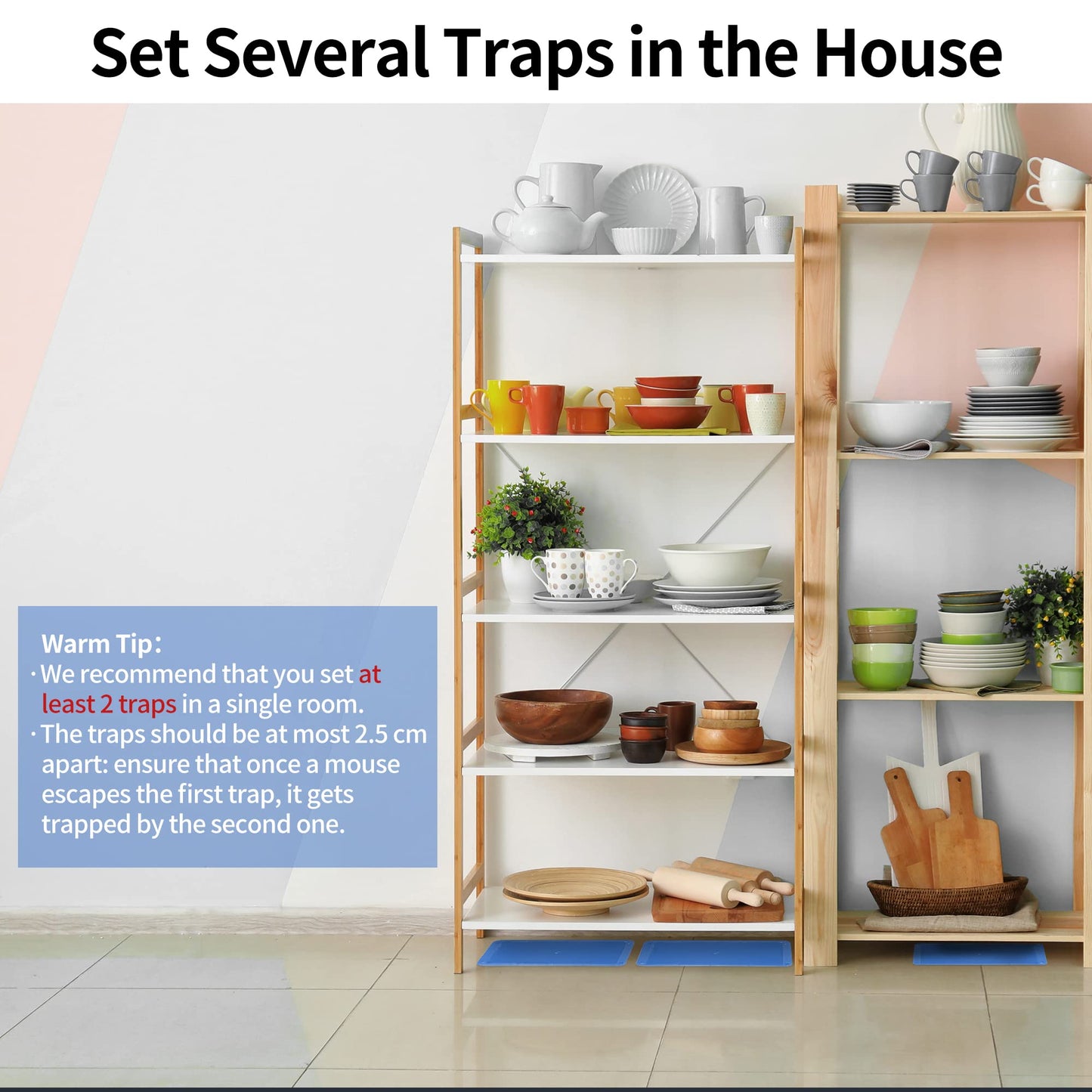 LULUCATCH Mouse Glue Traps 12 Pack, Larger & Heavier Plastic Sticky Glue Traps with Extra-Strong Adhesive for Mice, Rats, Sticky Mouse Trap for Indoor Use, Easy to Set. 🍁 All In One Marketplace Canada