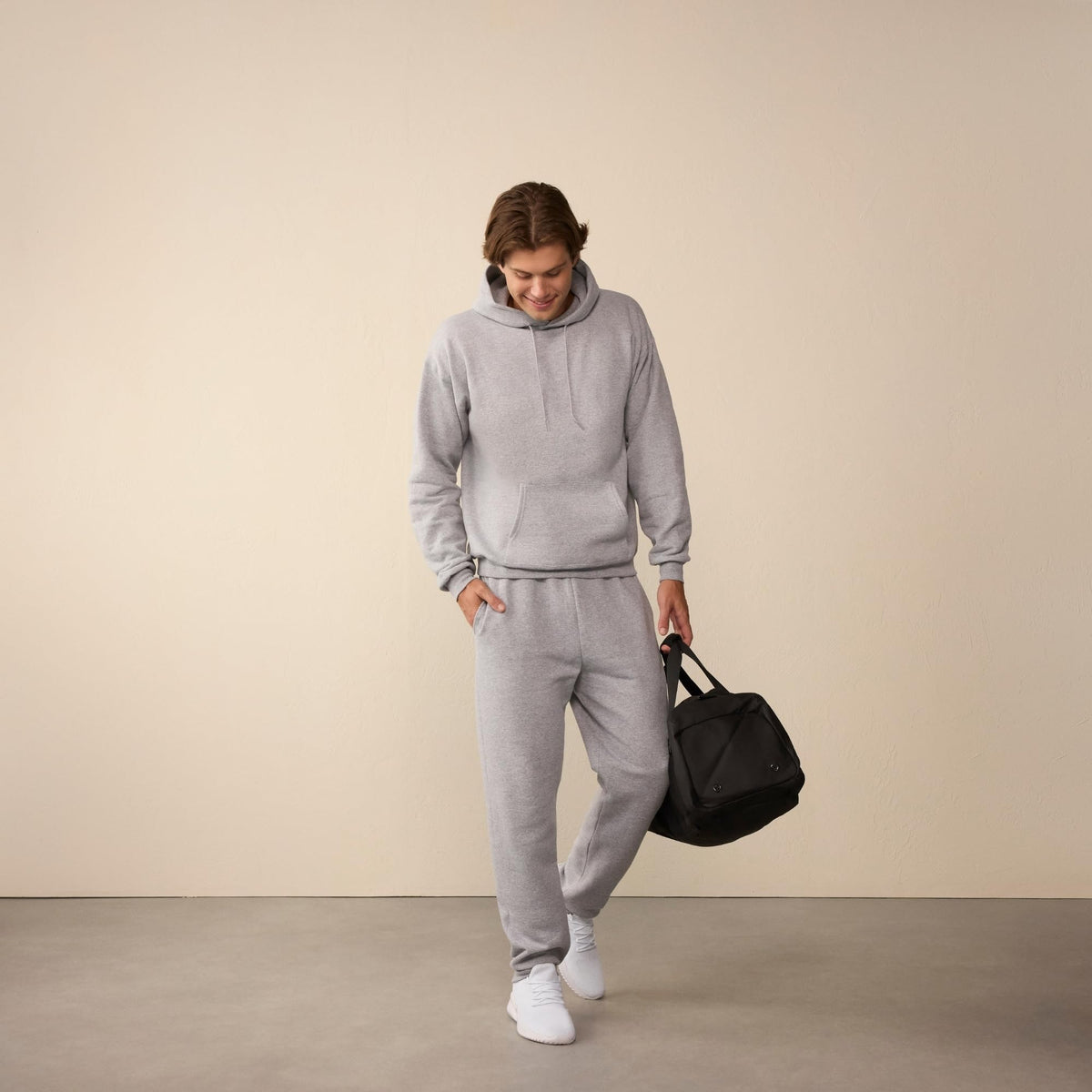 Hanes Men's Pullover EcoSmart Hooded Sweatshirt, Black, XX-Large 🍁 All In One Marketplace Canada