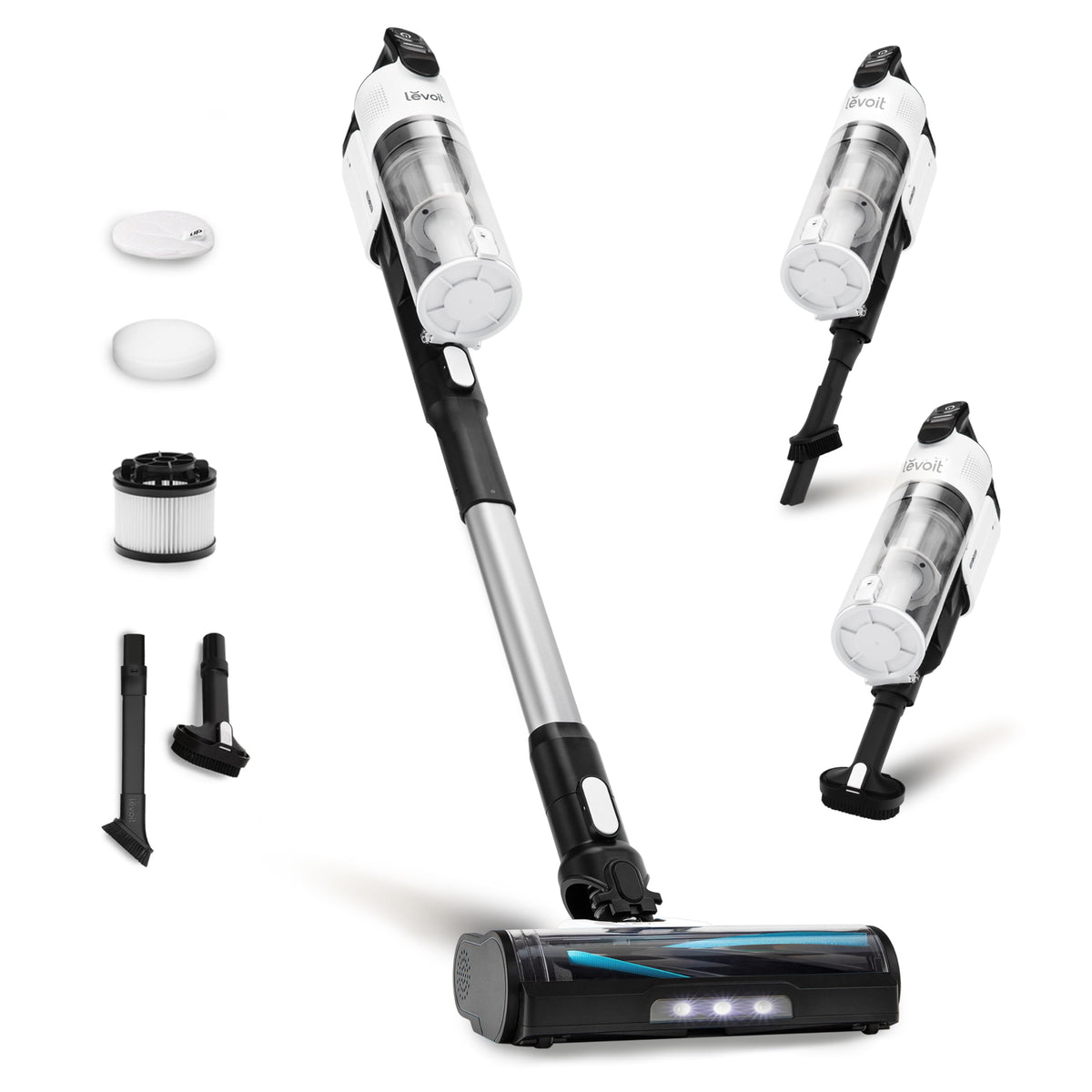 Levoit Cordless Vacuum Cleaner, Stick Vac with Tangle-Resistant Design, Up to 50 Minutes, Powerful Suction, Rechargeable, Lightweight, and Versatile for Carpet, Hard Floor, Pet Hair 🍁 All In One Marketplace Canada
