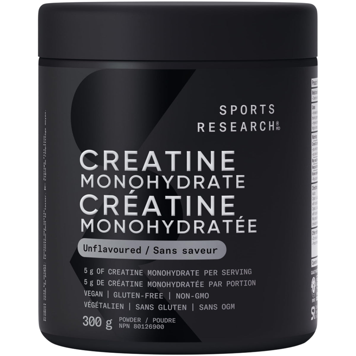 Sports Research® Creatine Monohydrate - Pure Micronized Creatine Monohydrate Powder - Improves strength, power, and performance for Women and Men | Non-GMO 60 Servings 🍁 All In One Marketplace Canada