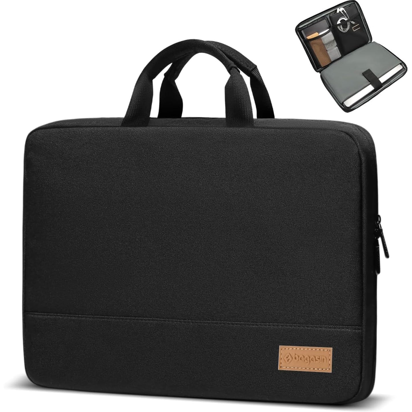 bagasin Laptop Sleeve Case, 15 15.6 16 inch TSA Laptop Sleeve Water Resistant with 4-Layer Protection, Computer Carrying Bag Compatible with MacBook, HP, Dell, Lenovo, Asus Notebook 🍁 All In One Marketplace Canada