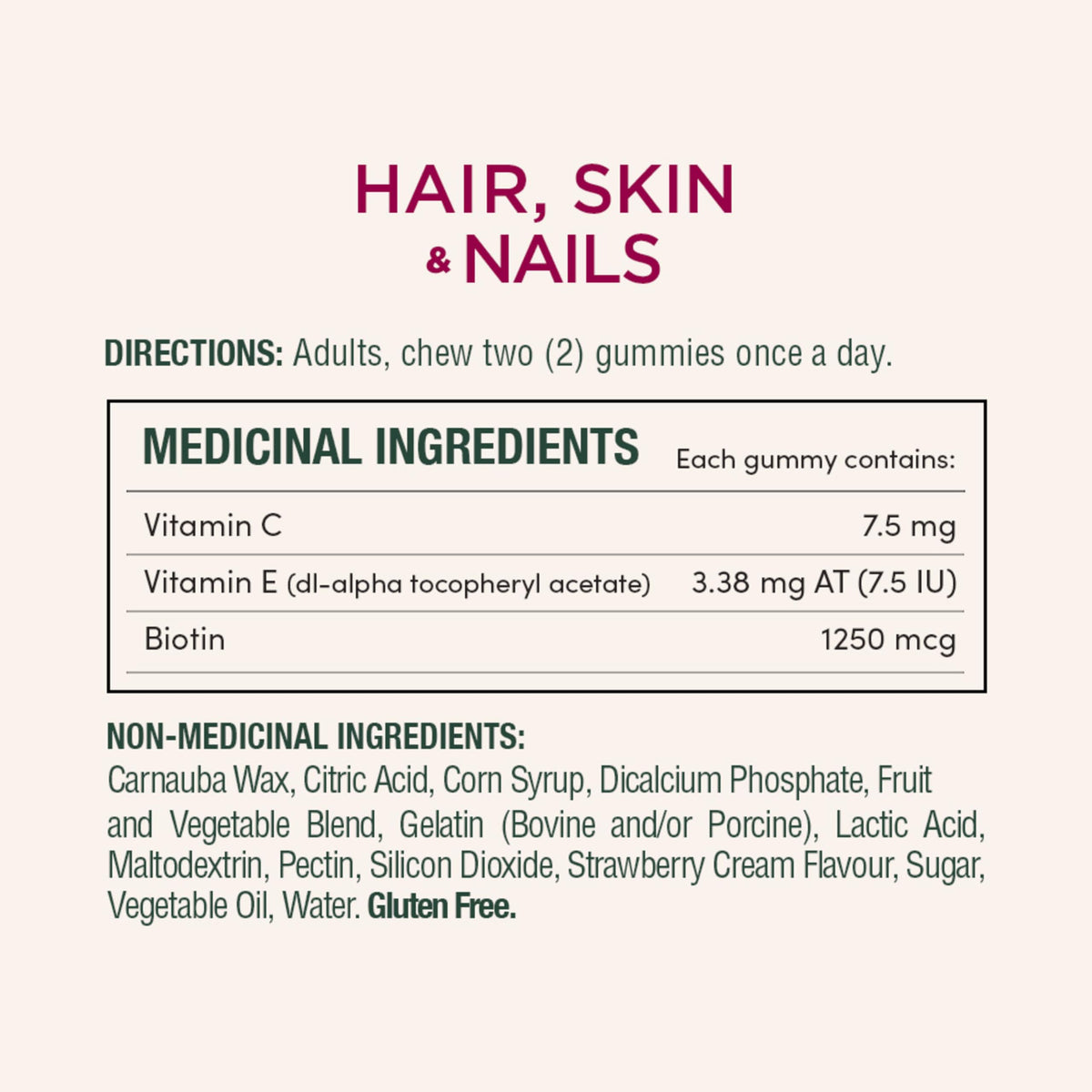 NATURE'S BOUNTY Hair, Skin & Nails, Helps Maintain Health of Hair, Skin & Nails, 450 g 🍁 All In One Marketplace Canada