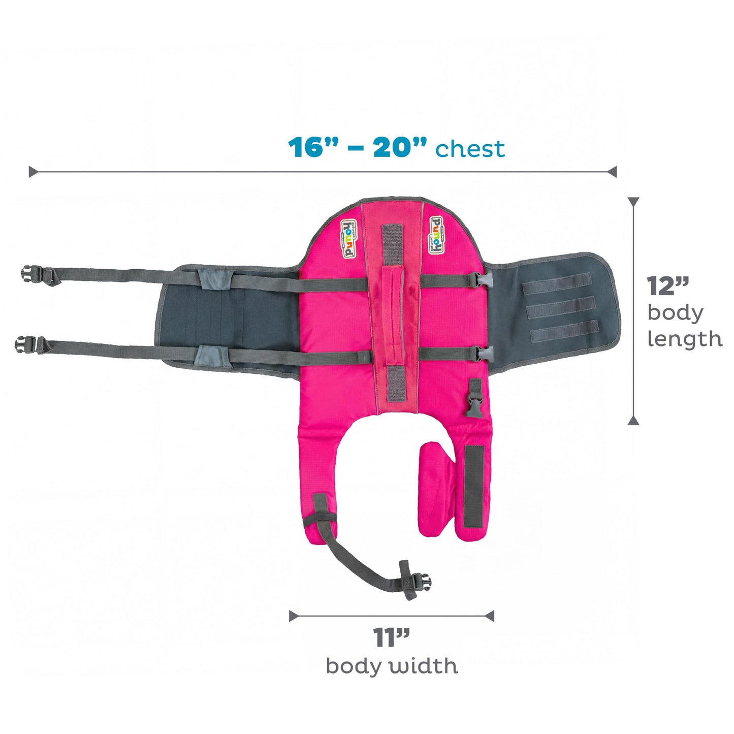 Outward Hound Granby Splash Dog Life Jacket with Handle, Reflective Floating Vest for Swimming & Boating, Maximum Buoyancy, All Skill Levels, Small Dogs & Puppies (16–20" Girth), Pink, Small 🍁 All In One Marketplace Canada