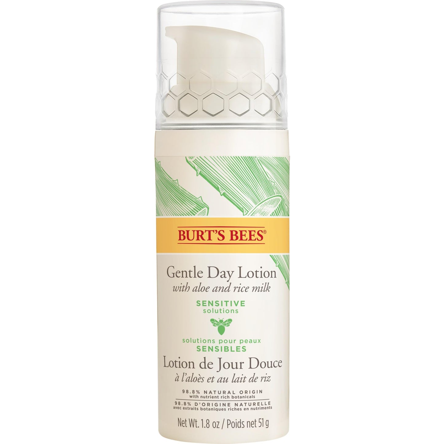 Burt's Bees Sensitive Hydrating Gentle Daily Face Cream Moisturizer Face Lotion for Sensitive Skin with Aloe and Rice Milk, , Mother's Day Gift, 98.9% Natural Origin, Developed with Dermatologists, 51g 🍁 All In One Marketplace Canada