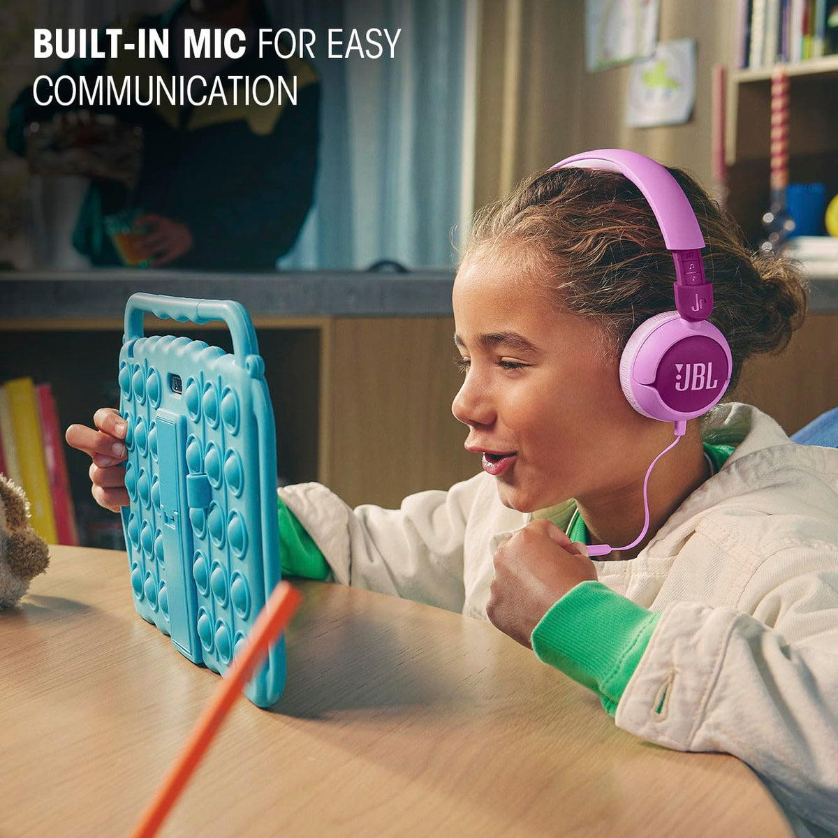 JBL Junior 320 - Wired on-Ear Kids Headphones - Blue 🍁 All In One Marketplace Canada
