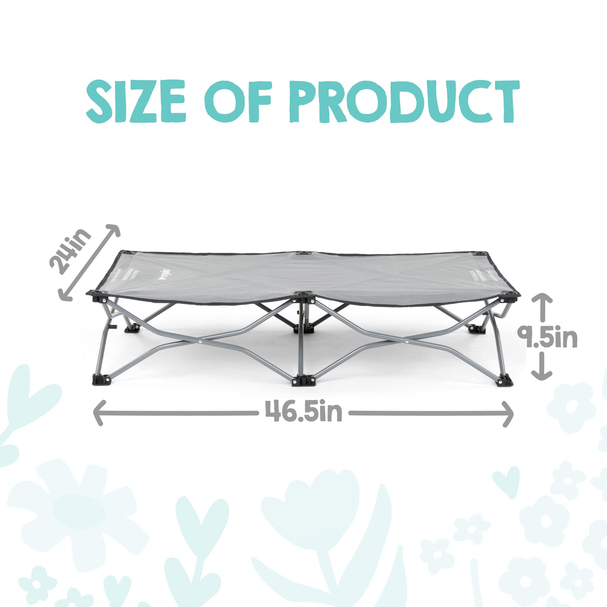 Regalo My Cot® Portable Travel Bed, Grey - Compact, Lightweight, and Portable 🍁 All In One Marketplace Canada