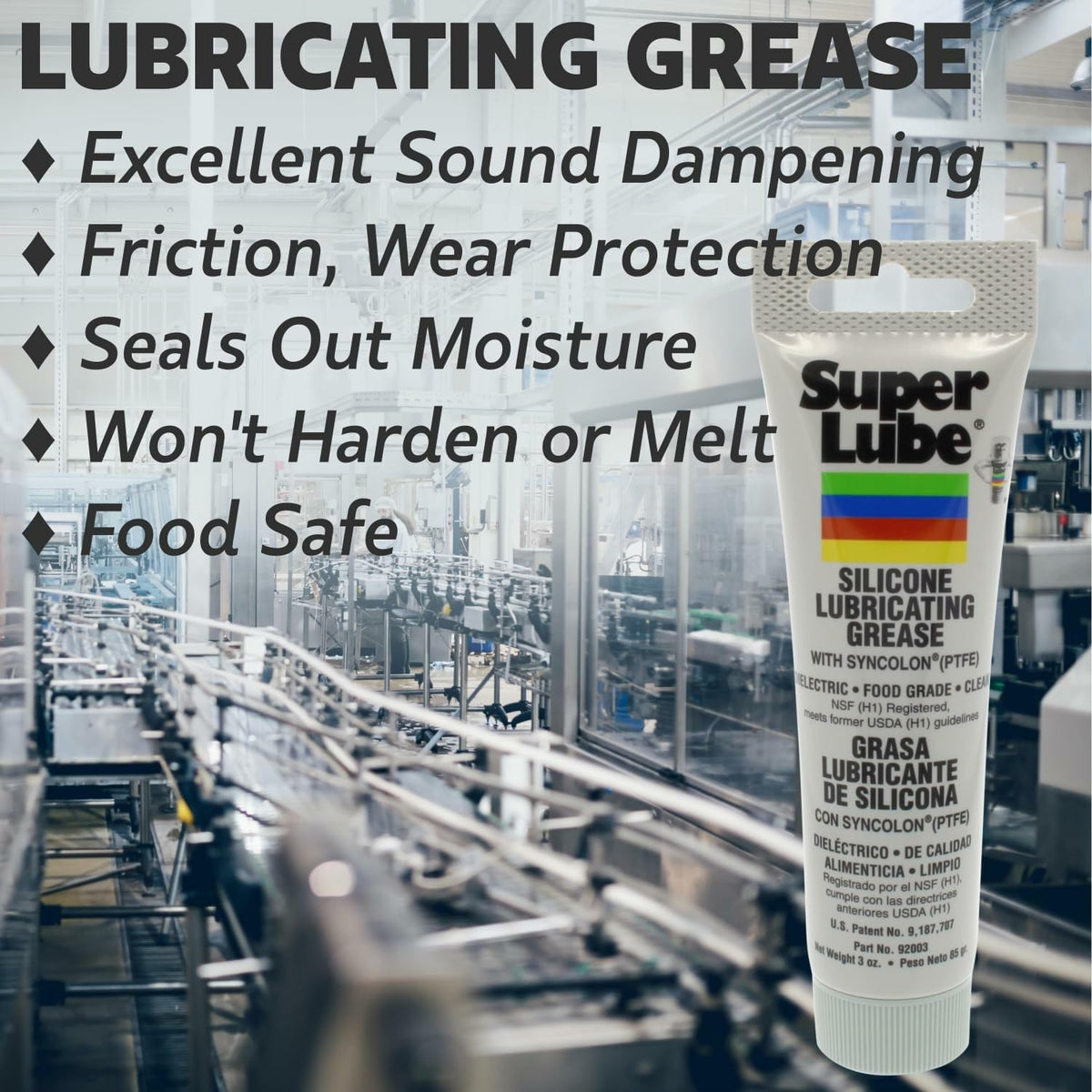 Super Lube 92003 Silicone Lubricating Grease, 3 oz Tube, White 🍁 All In One Marketplace Canada