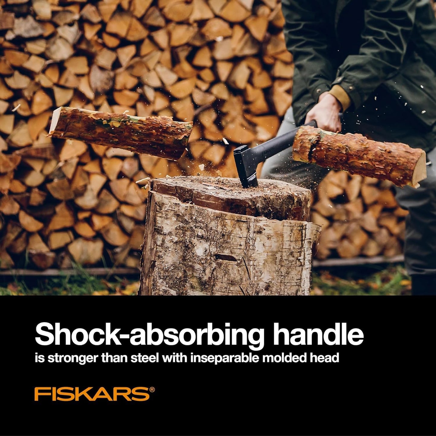 Fiskars X27 Super Splitting Axe, 36" Wood Splitting Axe for Medium to Large Size Logs with Shock-Absorbing Handle, Split Firewood, Forged Steel Blade, Bushcraft Gear and Camping Hatchet 🍁 All In One Marketplace Canada