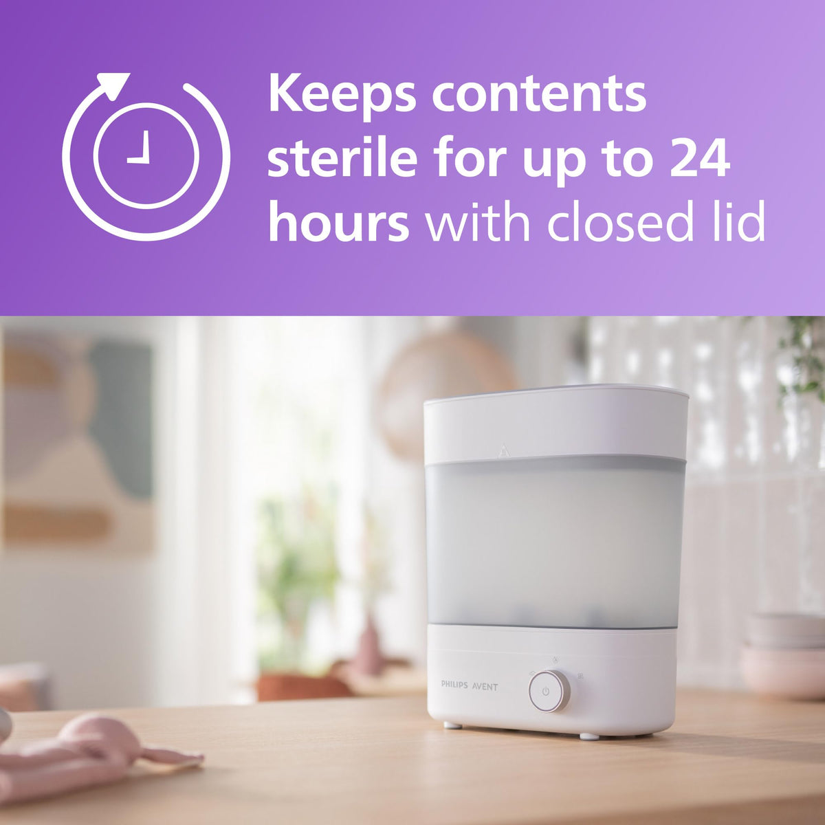Philips Avent Baby Bottle Sterilizer and Dryer Premium, Removes 99,9% of Bacteria, Chemicals Free, Capacity 6 Bottles/Teats/Accessories, Modular Space Saving Design, Model SCF293 🍁 All In One Marketplace Canada