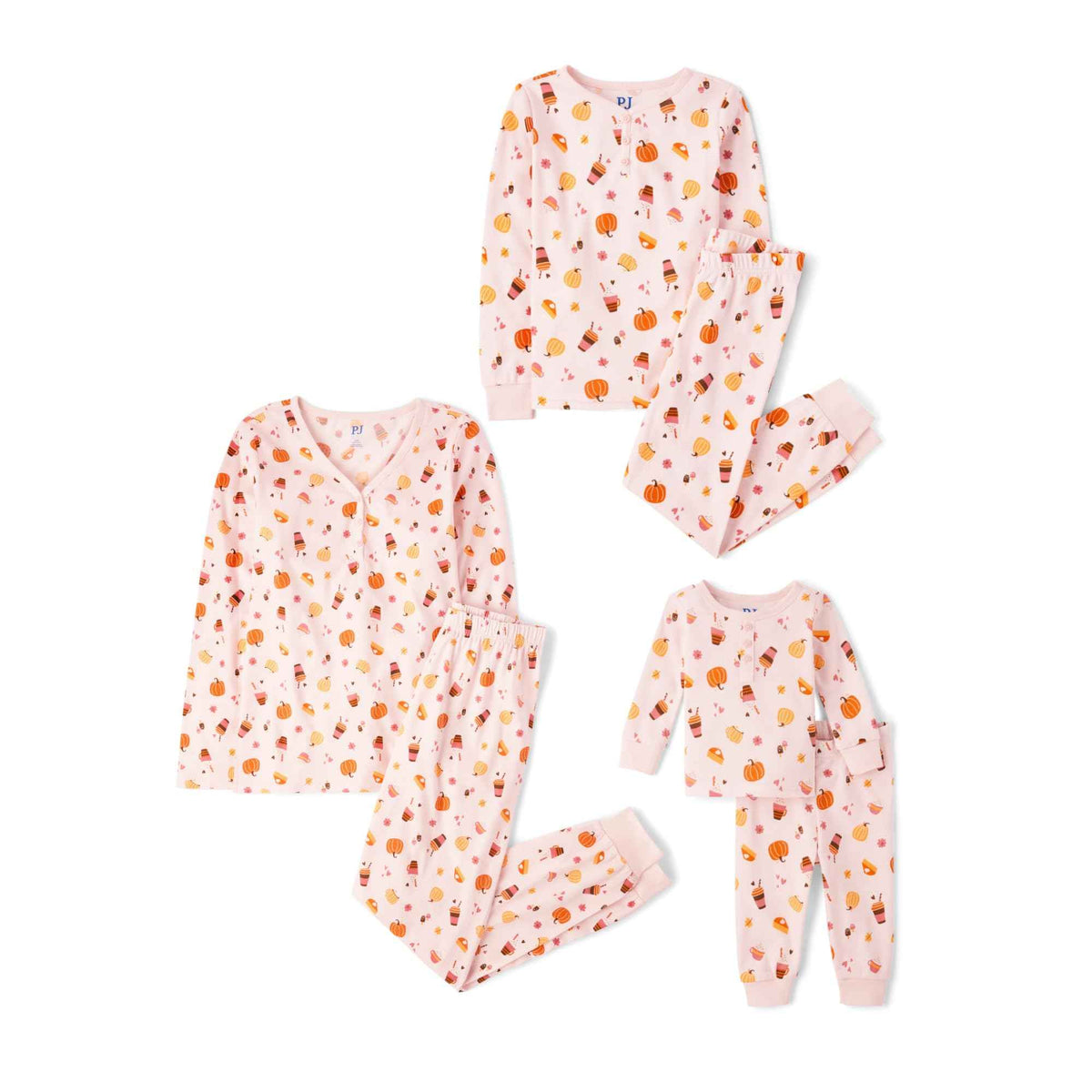 The Children’s Place Family Matching, Christmas and Holiday Pajama Sets, Cotton, Pumpkin/Candy Halloween, Small